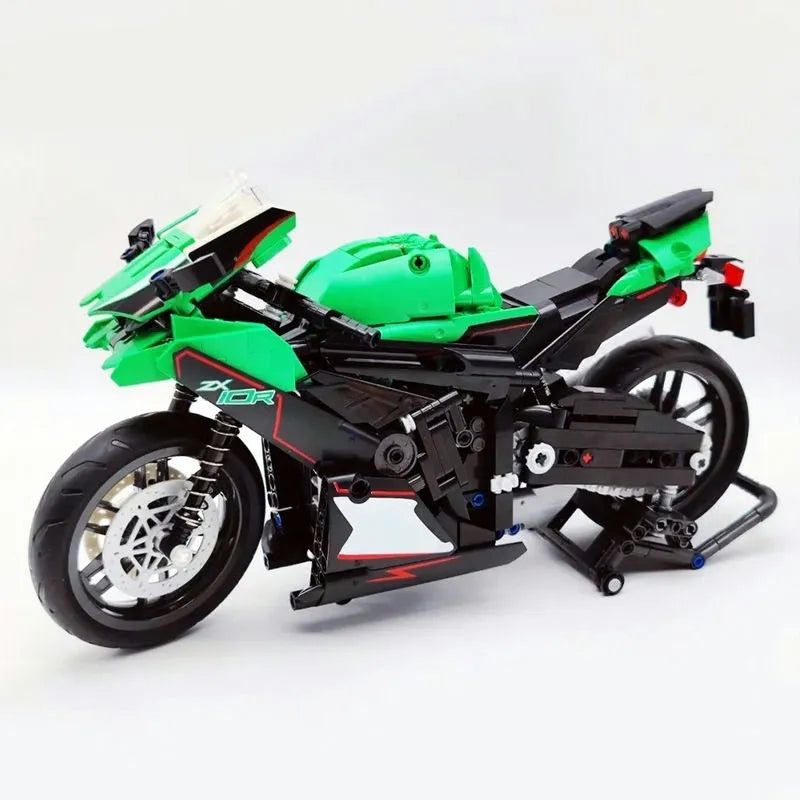 Building Blocks MOC 91023 Kawasaki NINJA ZX - 10R Motorcycle Bricks Toy - 3