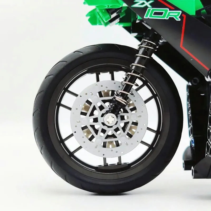 Building Blocks MOC 91023 Kawasaki NINJA ZX - 10R Motorcycle Bricks Toy - 8