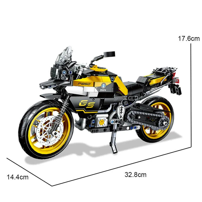 Building Blocks MOC 91025 BMW F850 GS Bike Motorcycle Bricks Toys Construction Set Toys - 5