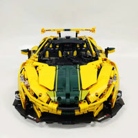 Thumbnail for Building Blocks MOC 91101 Super Racing McLaren P1 Sports Car Bricks Toys - 8