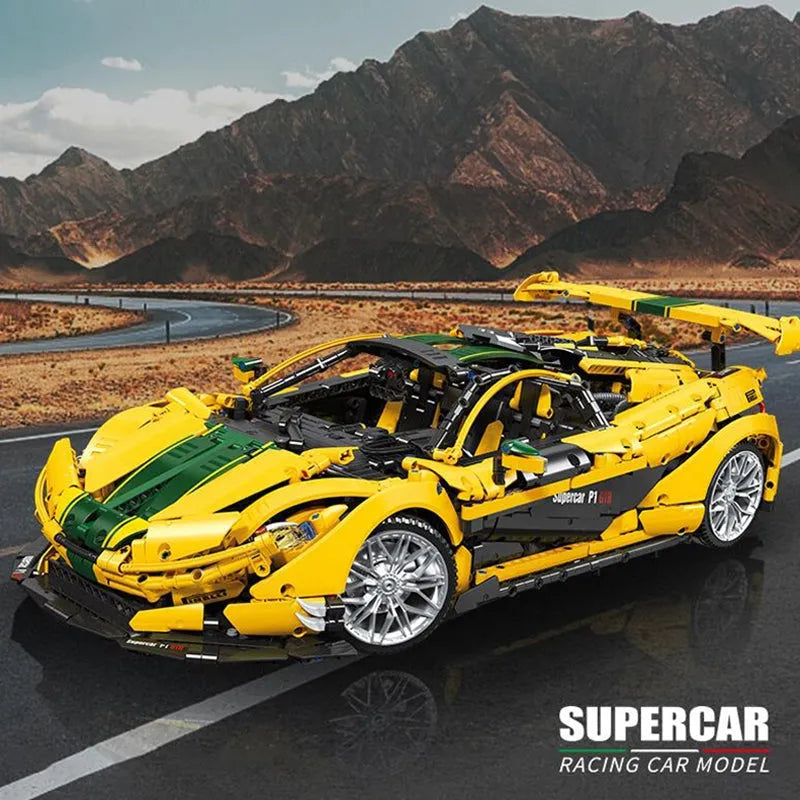 Building Blocks MOC 91101 Super Racing McLaren P1 Sports Car Bricks Toys - 3