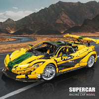 Thumbnail for Building Blocks MOC 91101 Super Racing McLaren P1 Sports Car Bricks Toys - 3