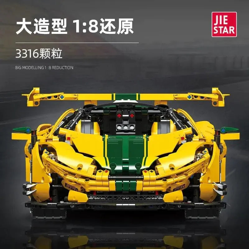 Building Blocks MOC 91101 Super Racing McLaren P1 Sports Car Bricks Toys - 2