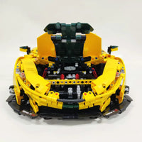 Thumbnail for Building Blocks MOC 91101 Super Racing McLaren P1 Sports Car Bricks Toys - 14