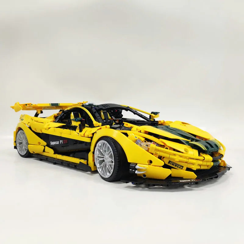 Building Blocks MOC 91101 Super Racing McLaren P1 Sports Car Bricks Toys - 7