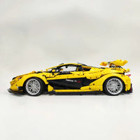 Thumbnail for Building Blocks MOC 91101 Super Racing McLaren P1 Sports Car Bricks Toys - 9