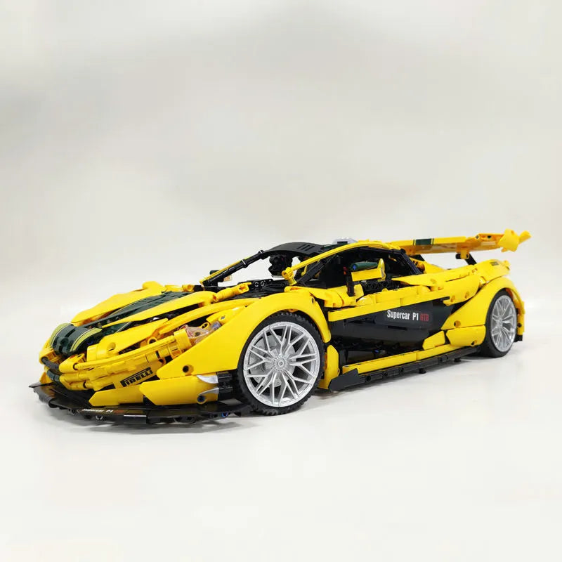 Building Blocks MOC 91101 Super Racing McLaren P1 Sports Car Bricks Toys - 5