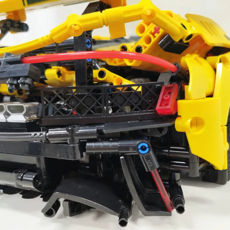 Building Blocks MOC 91101 Super Racing McLaren P1 Sports Car Bricks Toys - 24