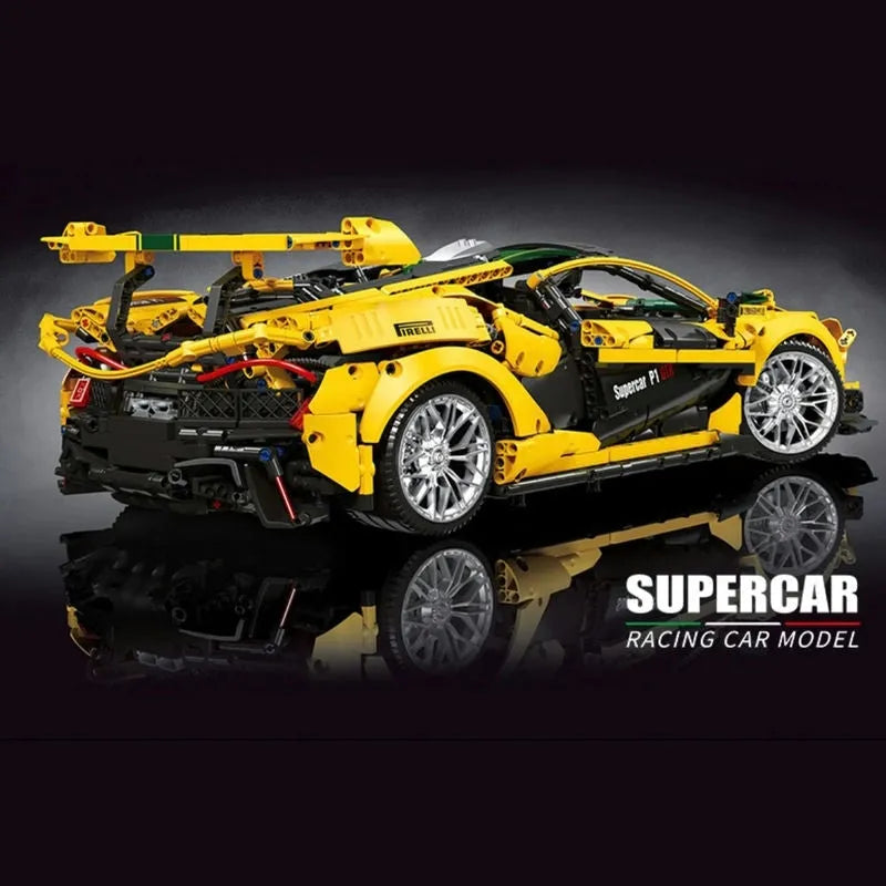 Building Blocks MOC 91101 Super Racing McLaren P1 Sports Car Bricks Toys - 26