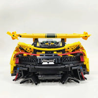 Thumbnail for Building Blocks MOC 91101 Super Racing McLaren P1 Sports Car Bricks Toys - 11