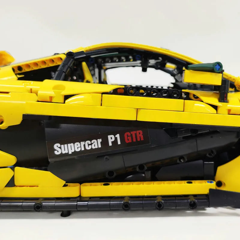 Building Blocks MOC 91101 Super Racing McLaren P1 Sports Car Bricks Toys - 22