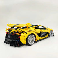 Thumbnail for Building Blocks MOC 91101 Super Racing McLaren P1 Sports Car Bricks Toys - 10