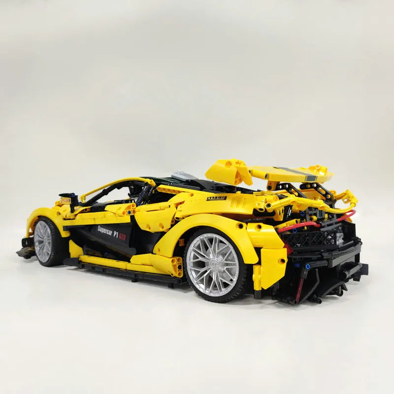 Building Blocks MOC 91101 Super Racing McLaren P1 Sports Car Bricks Toys - 12