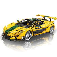 Thumbnail for Building Blocks MOC 91101 Super Racing McLaren P1 Sports Car Bricks Toys - 1