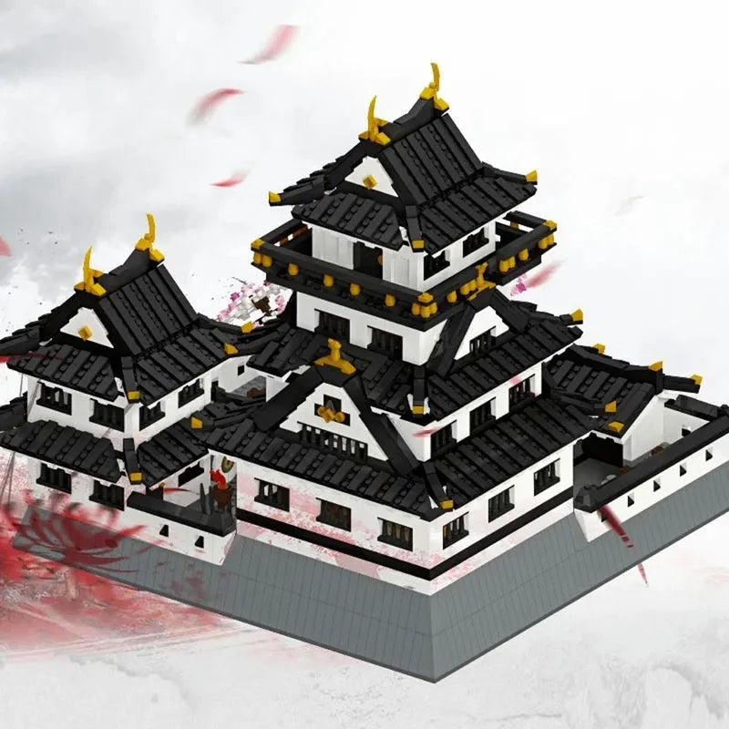 Building Blocks MOC Architecture Sakura Kumamoto Castle Bricks Toy - 8