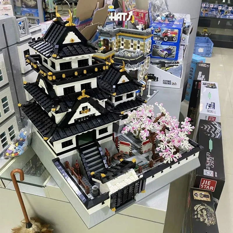 Building Blocks MOC Architecture Sakura Kumamoto Castle Bricks Toy - 6