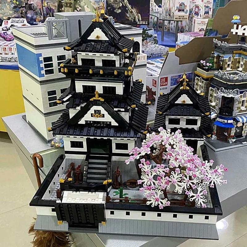 Building Blocks MOC Architecture Sakura Kumamoto Castle Bricks Toy - 7