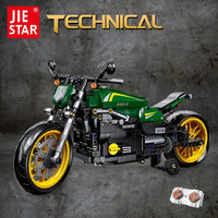 Thumbnail for Building Blocks MOC Benelli 502C Bike RC Motorcycle Bricks Toys 91022 - 6
