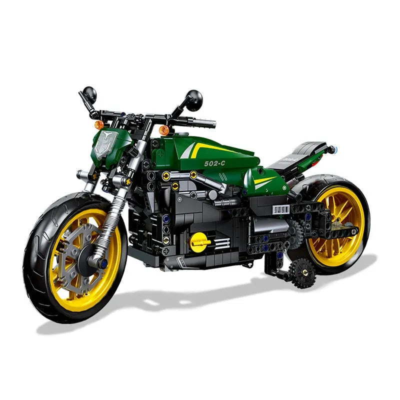Building Blocks MOC Benelli 502C Bike RC Motorcycle Bricks Toys 91022 - 1