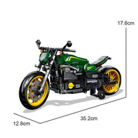 Thumbnail for Building Blocks MOC Benelli 502C Bike RC Motorcycle Bricks Toys 91022 - 3