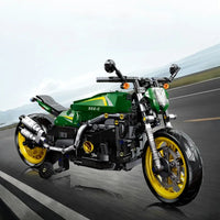 Thumbnail for Building Blocks MOC Benelli 502C Bike RC Motorcycle Bricks Toys 91022 Construction Set Toys - 4