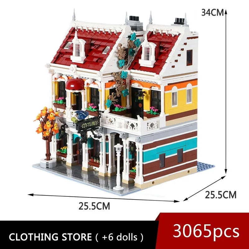 Building Blocks MOC City Creator Expert Clothing Store Bricks Toy 89131 - 7