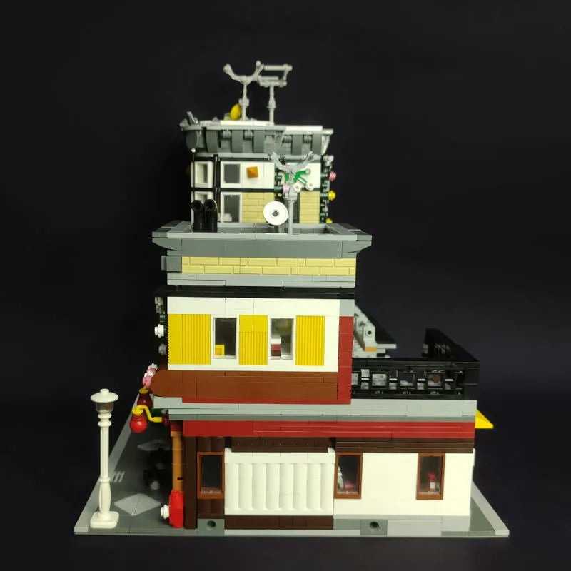 Building Blocks MOC City Creator Expert Sushi Corner Shop Bricks Toy 89127 - 12