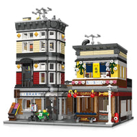 Thumbnail for Building Blocks MOC City Creator Expert Sushi Corner Shop Bricks Toy 89127 - 1