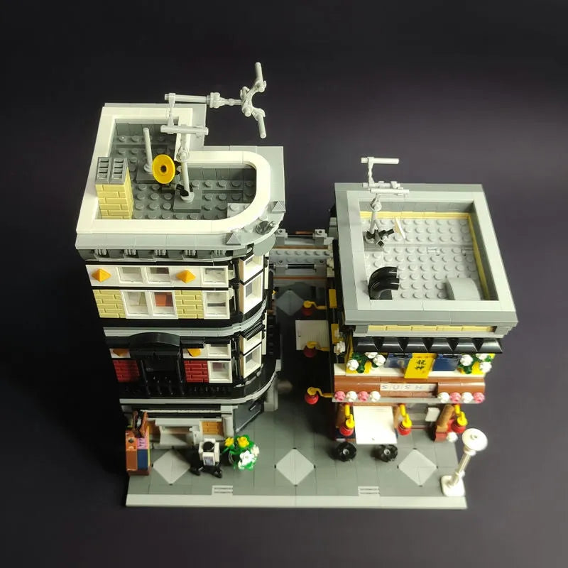 Building Blocks MOC City Creator Expert Sushi Corner Shop Bricks Toy 89127 - 14