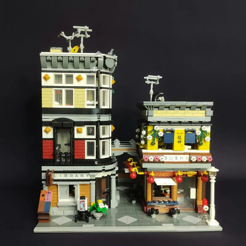 Building Blocks MOC City Creator Expert Sushi Corner Shop Bricks Toy 89127 - 6