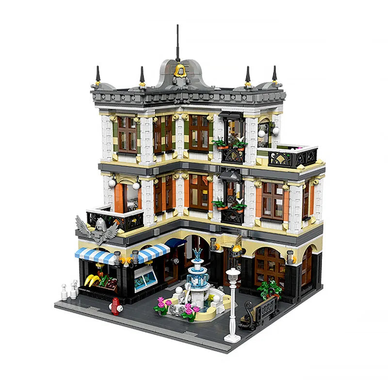 Building Blocks MOC City Expert Creator Fountain Square Mall Bricks Toy - 1