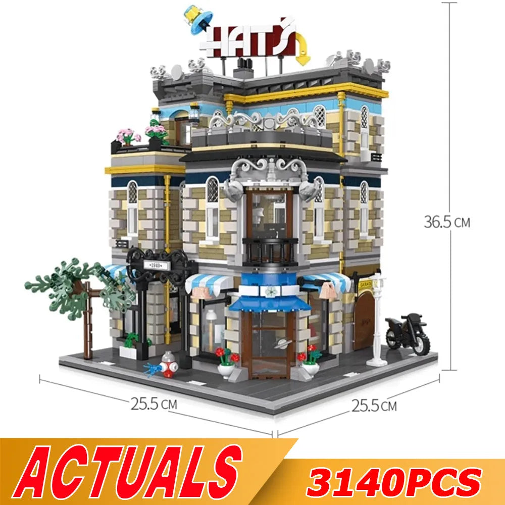 Building Blocks MOC City Expert Creator Hat Shop Store Bricks Toy 89121 - 8