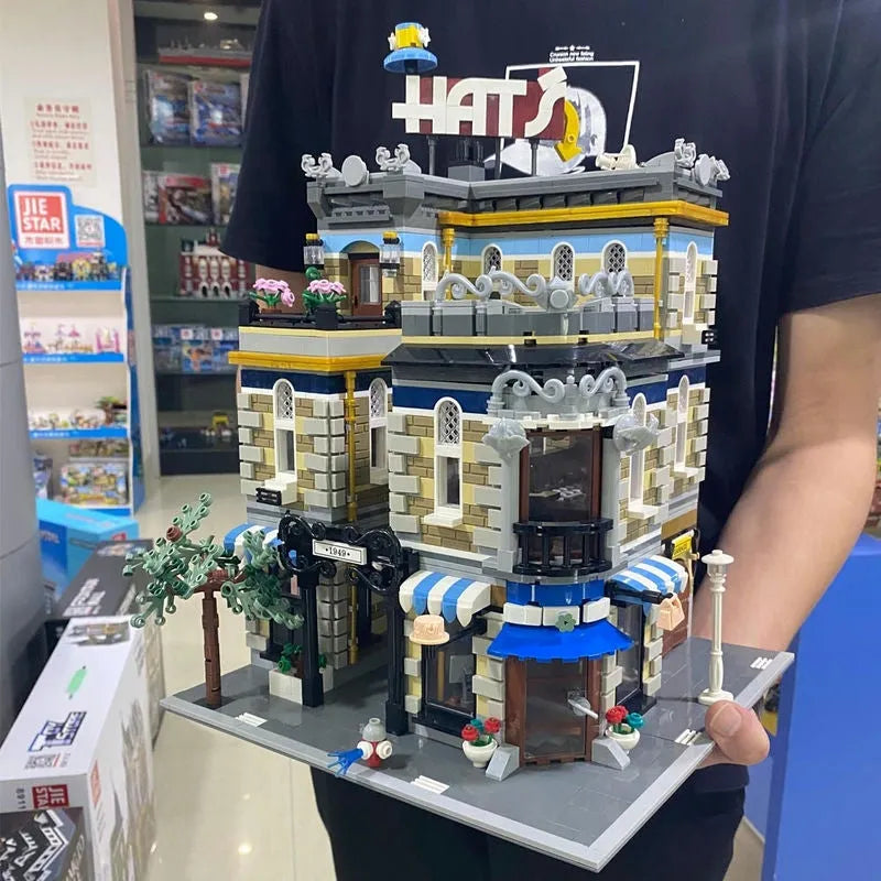 Building Blocks MOC City Expert Creator Hat Shop Store Bricks Toy 89121 - 5
