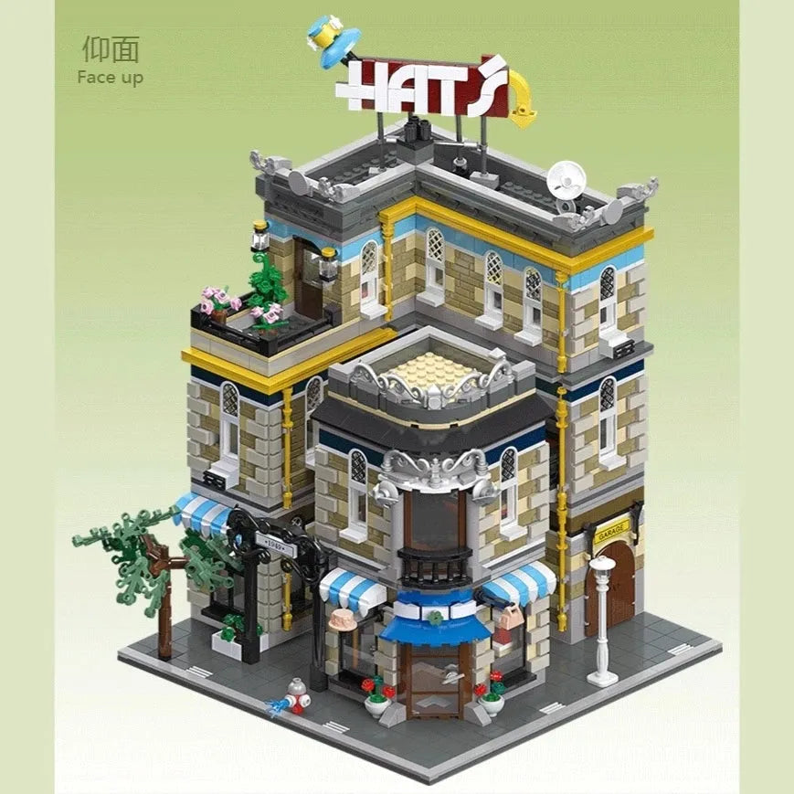 Building Blocks MOC City Expert Creator Hat Shop Store Bricks Toy 89121 - 11