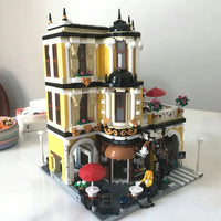 Thumbnail for Building Blocks MOC City Expert Creator Tea Shop Store Bricks Toy 89124 - 7