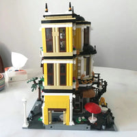Thumbnail for Building Blocks MOC City Expert Creator Tea Shop Store Bricks Toy 89124 - 9