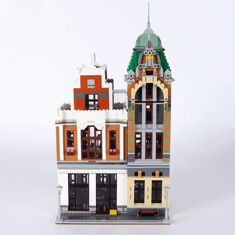 Building Blocks MOC City Street Expert Post Office Bricks Toy 89126 - 23