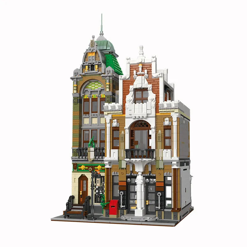 Building Blocks MOC City Street Expert Post Office Bricks Toy 89126 - 25