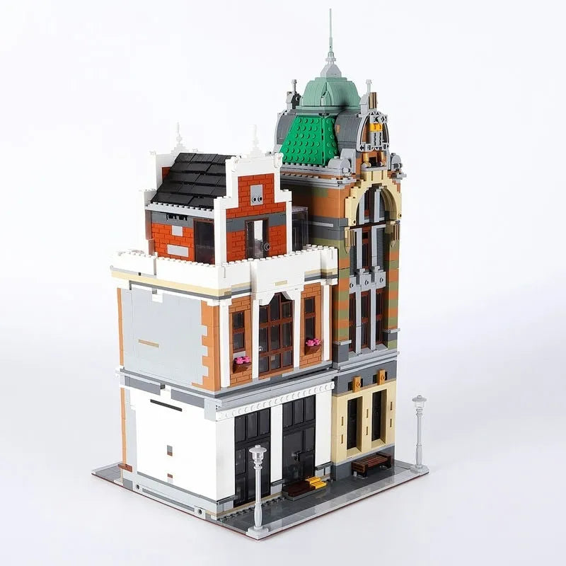 Building Blocks MOC City Street Expert Post Office Bricks Toy 89126 - 22