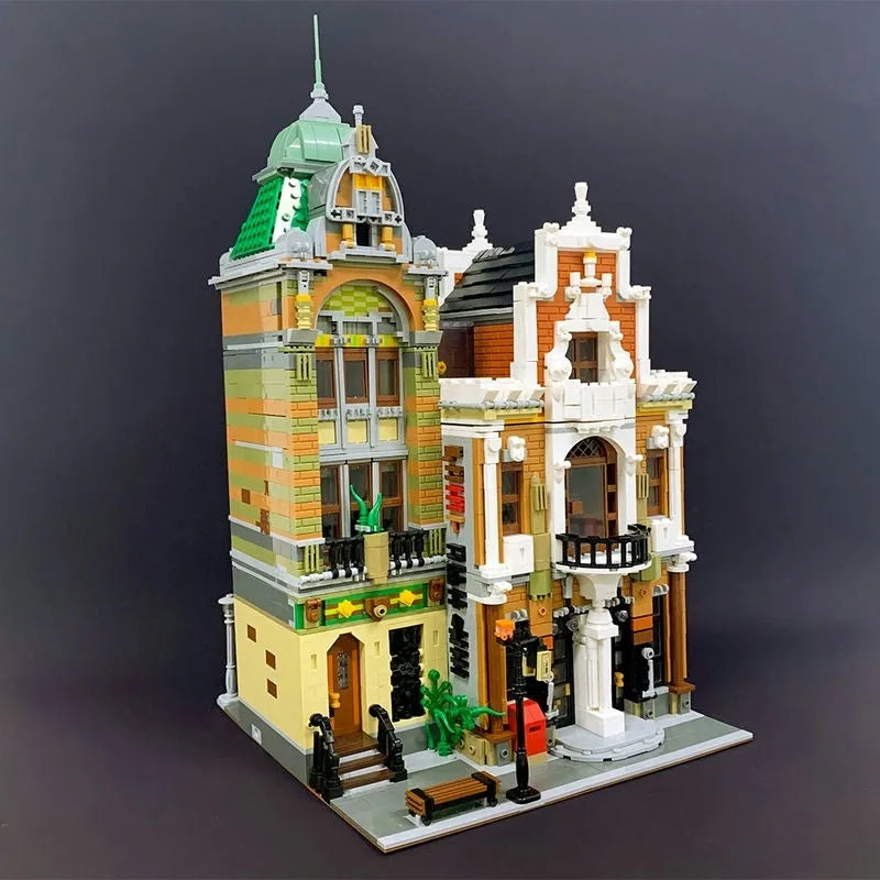 Building Blocks MOC City Street Expert Post Office Bricks Toy 89126 - 1