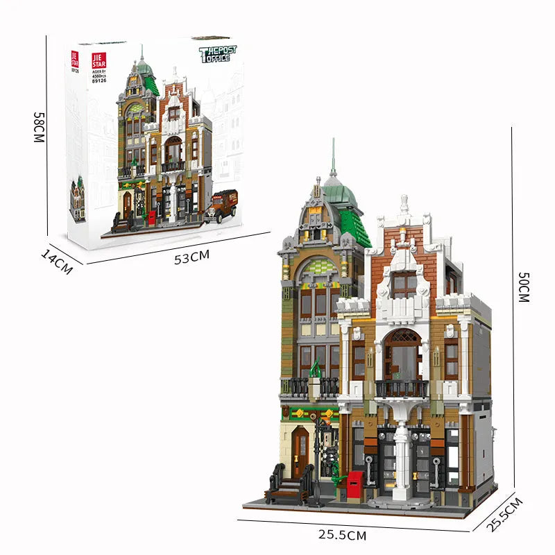 Building Blocks MOC City Street Expert Post Office Bricks Toy Canada Stock - 3