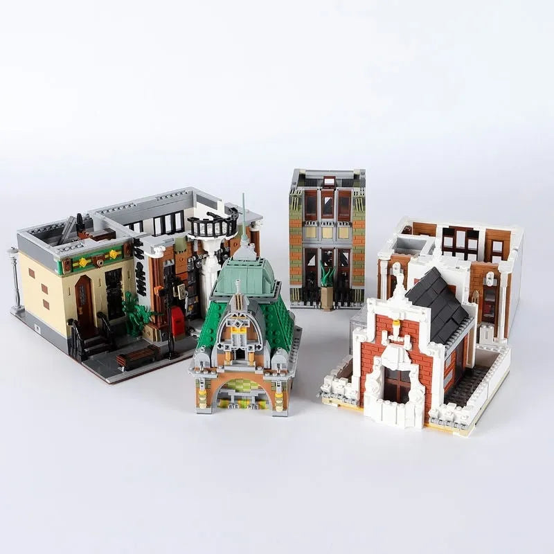 Building Blocks MOC City Street Expert Post Office Bricks Toy Canada Stock - 10