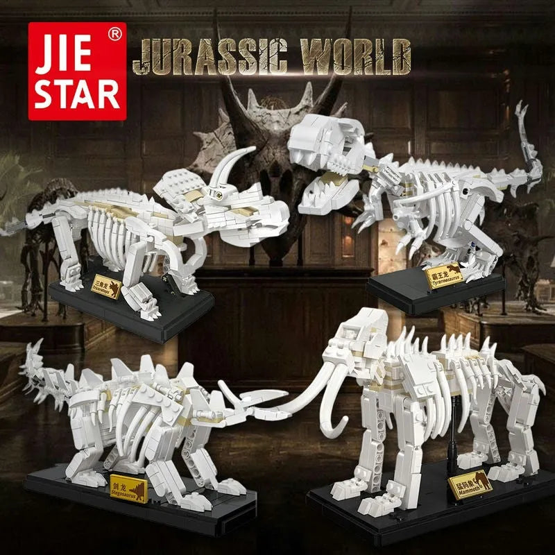 Building Blocks MOC Creative Idea Dinosaur World Stegosaurus Fossil Bricks Toy Construction Set Toys - 3