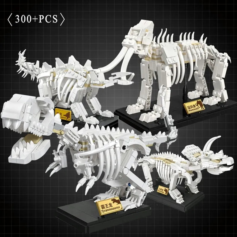 Building Blocks MOC Creative Idea Dinosaur World Stegosaurus Fossil Bricks Toy Construction Set Toys - 6