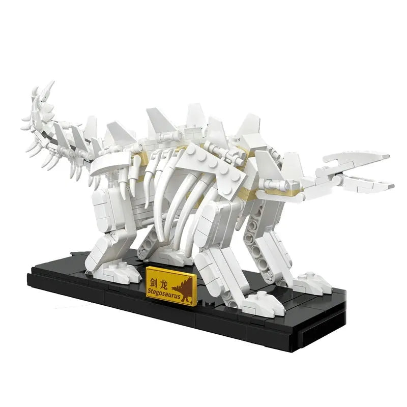 Building Blocks MOC Creative Idea Dinosaur World Stegosaurus Fossil Bricks Toy Construction Set Toys - 1