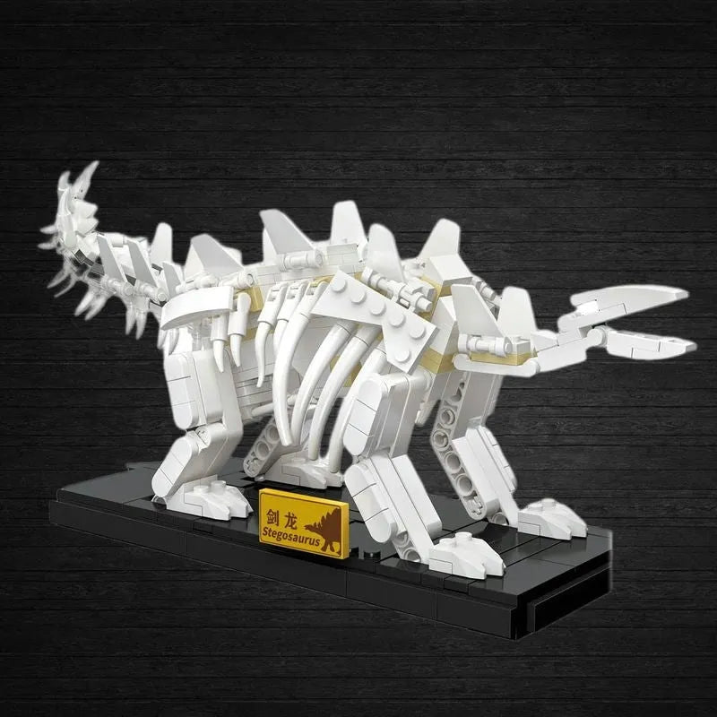 Building Blocks MOC Creative Idea Dinosaur World Stegosaurus Fossil Bricks Toy Construction Set Toys - 4