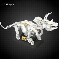 Thumbnail for Building Blocks MOC Creative Idea Dinosaur World Triceratops Fossil Bricks Toy Construction Set Toys - 4