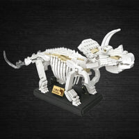 Thumbnail for Building Blocks MOC Creative Idea Dinosaur World Triceratops Fossil Bricks Toy Construction Set Toys - 5