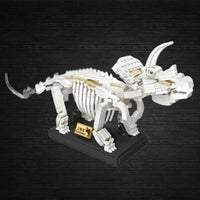 Thumbnail for Building Blocks MOC Creative Idea Dinosaur World Triceratops Fossil Bricks Toy - 5