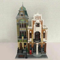 Thumbnail for Building Blocks MOC Creator City Street Expert Post Office Bricks Toy EU Construction Set Toys - 9